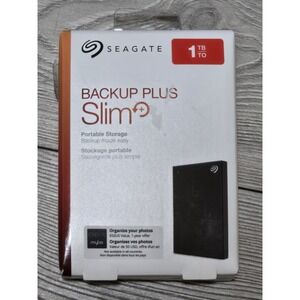 Seagate Backup Plus Slim SRD0VN2 Portable 1TB Storage External Hard Drive